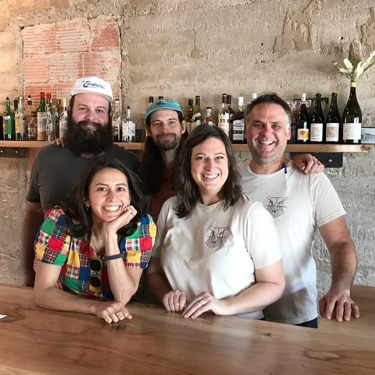 Matt Piper, far right, with the original team from Nice N Easy