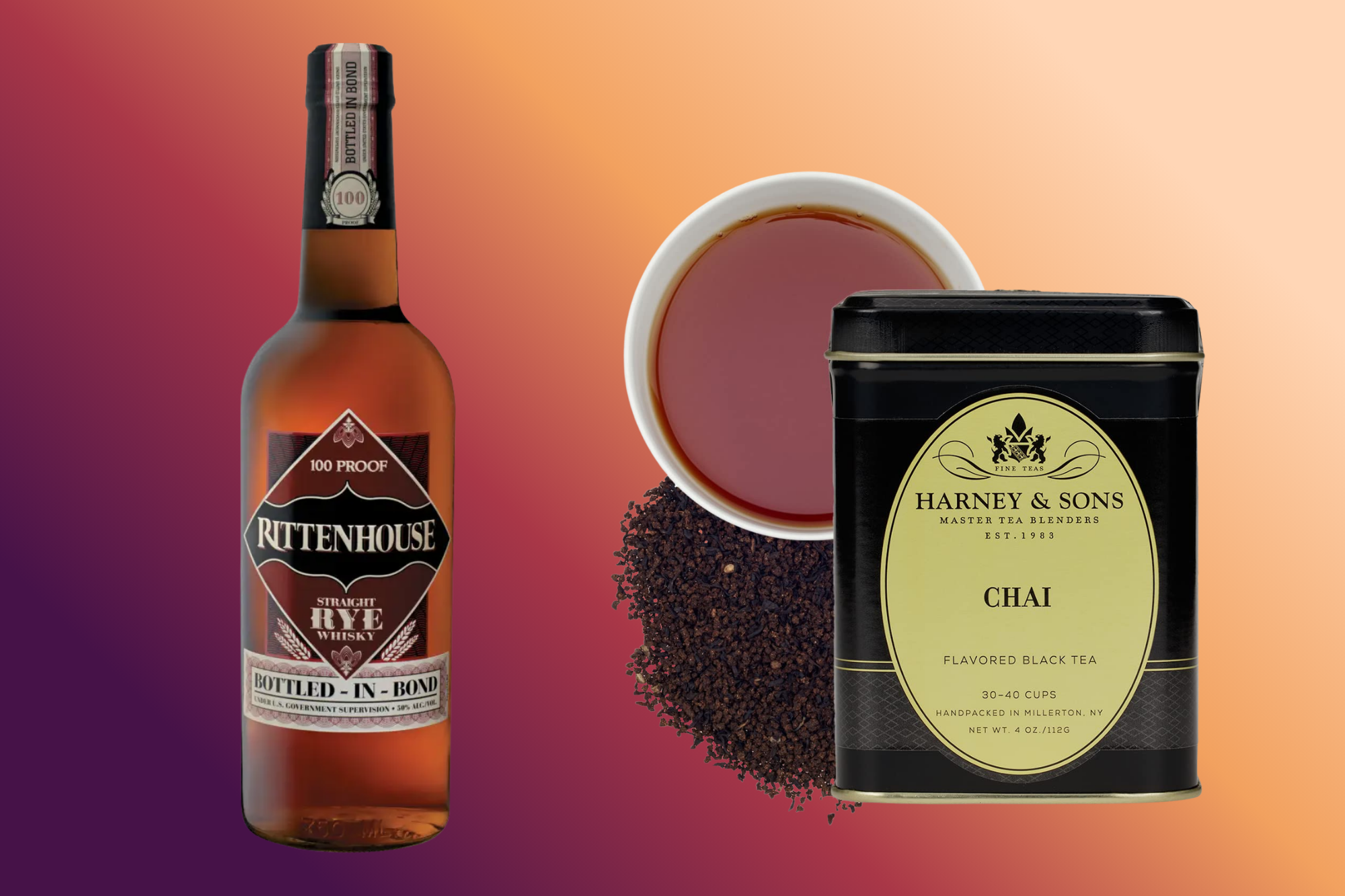 Rye whiskey and chai