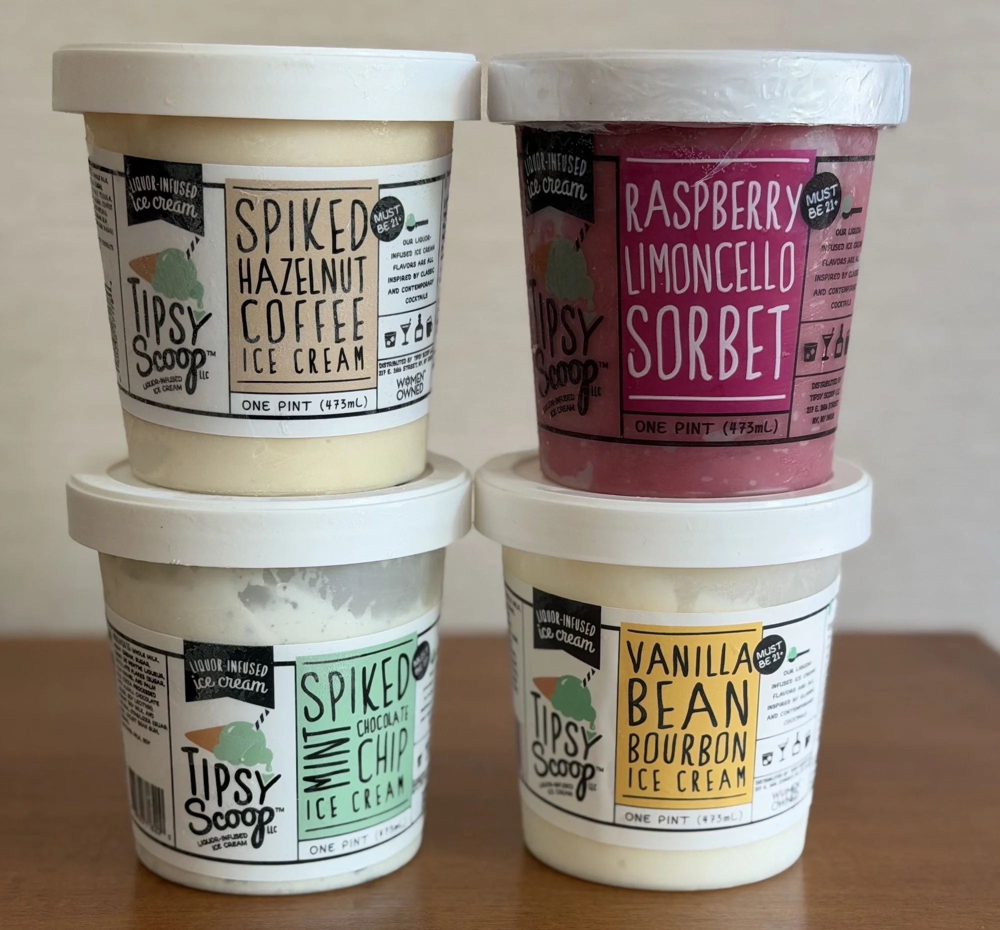 Tipsy Scoop ice creams