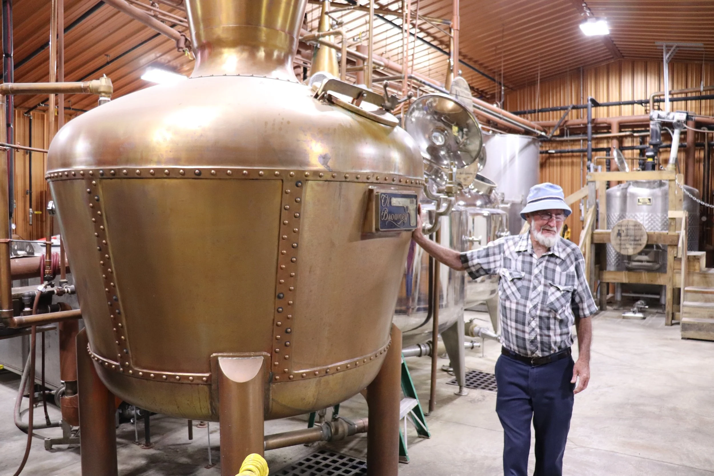 Royce Neeley's late Pappaw in the distillery