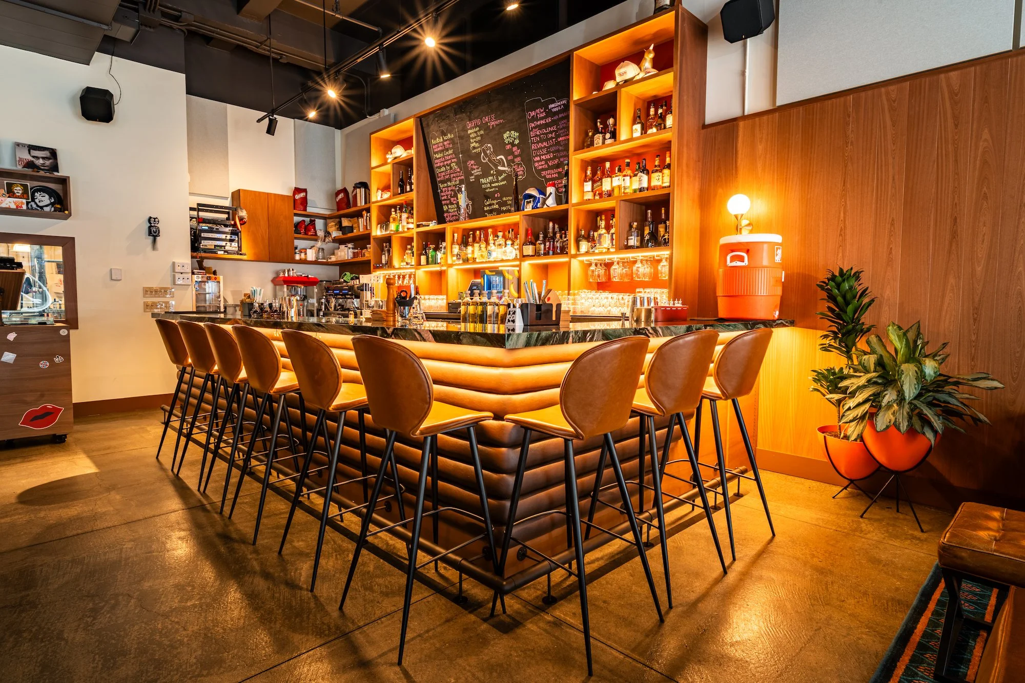 The bar at Hello Hello