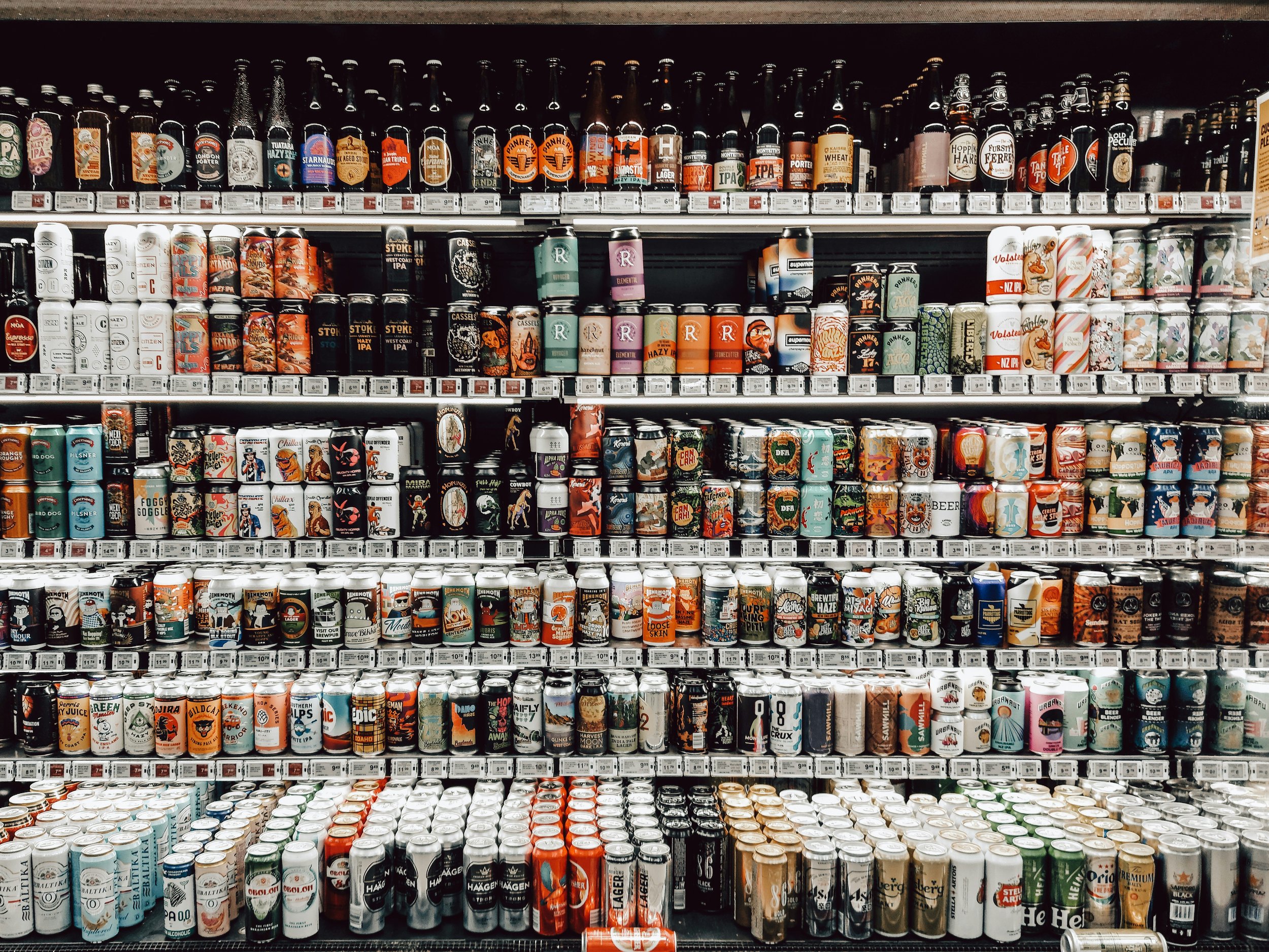 Beer selection