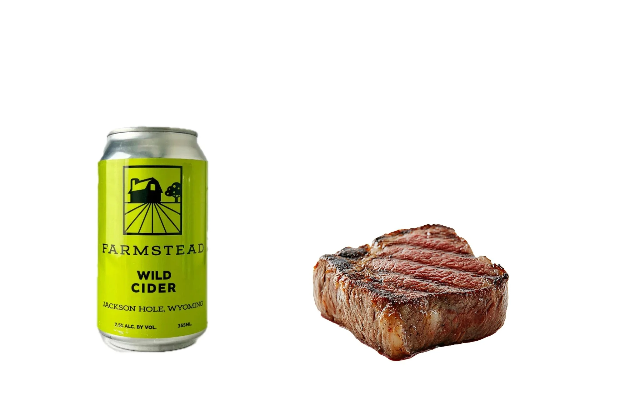 Cider and steak