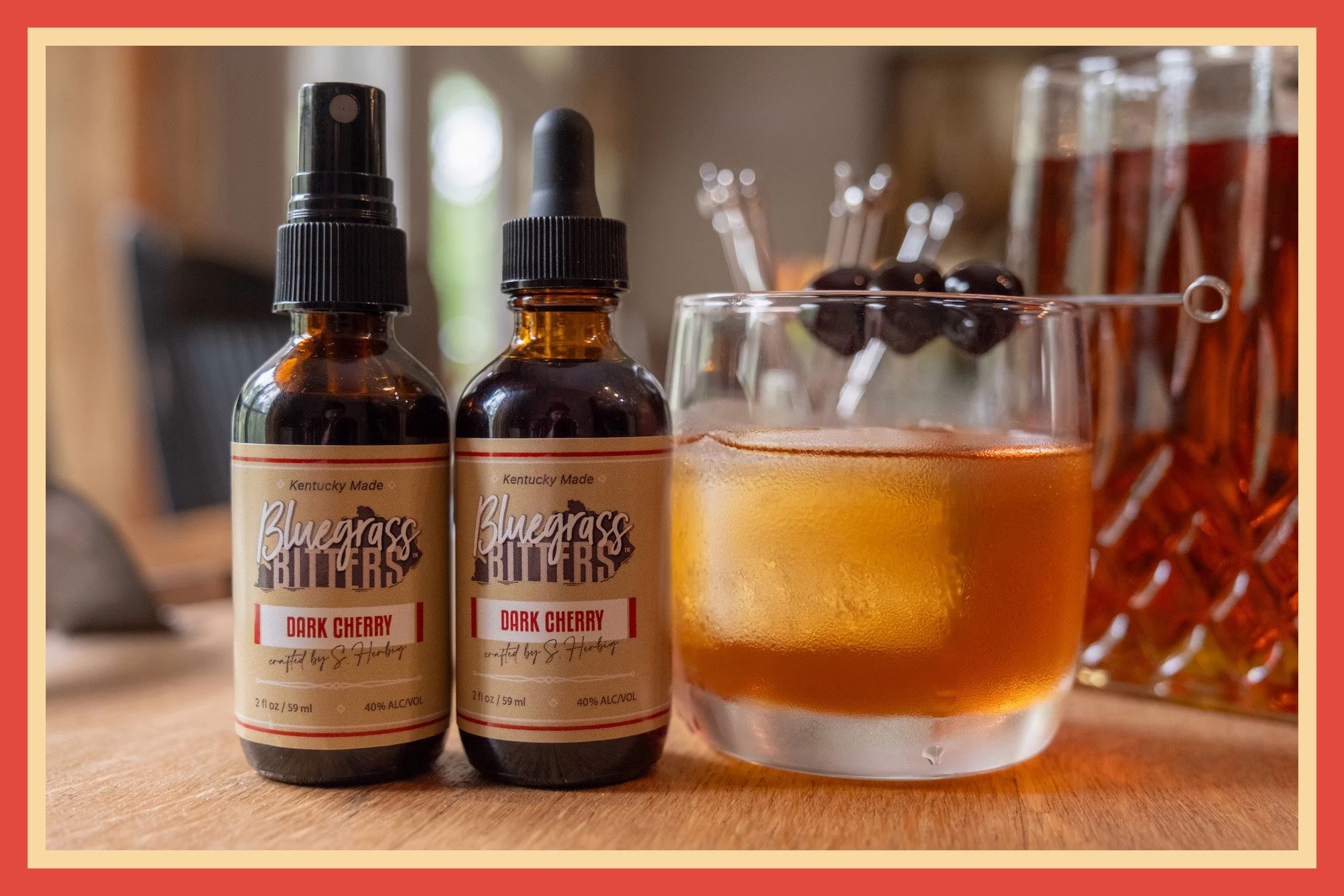 Bluegrass Bitters Dark Cherry Old Fashioned