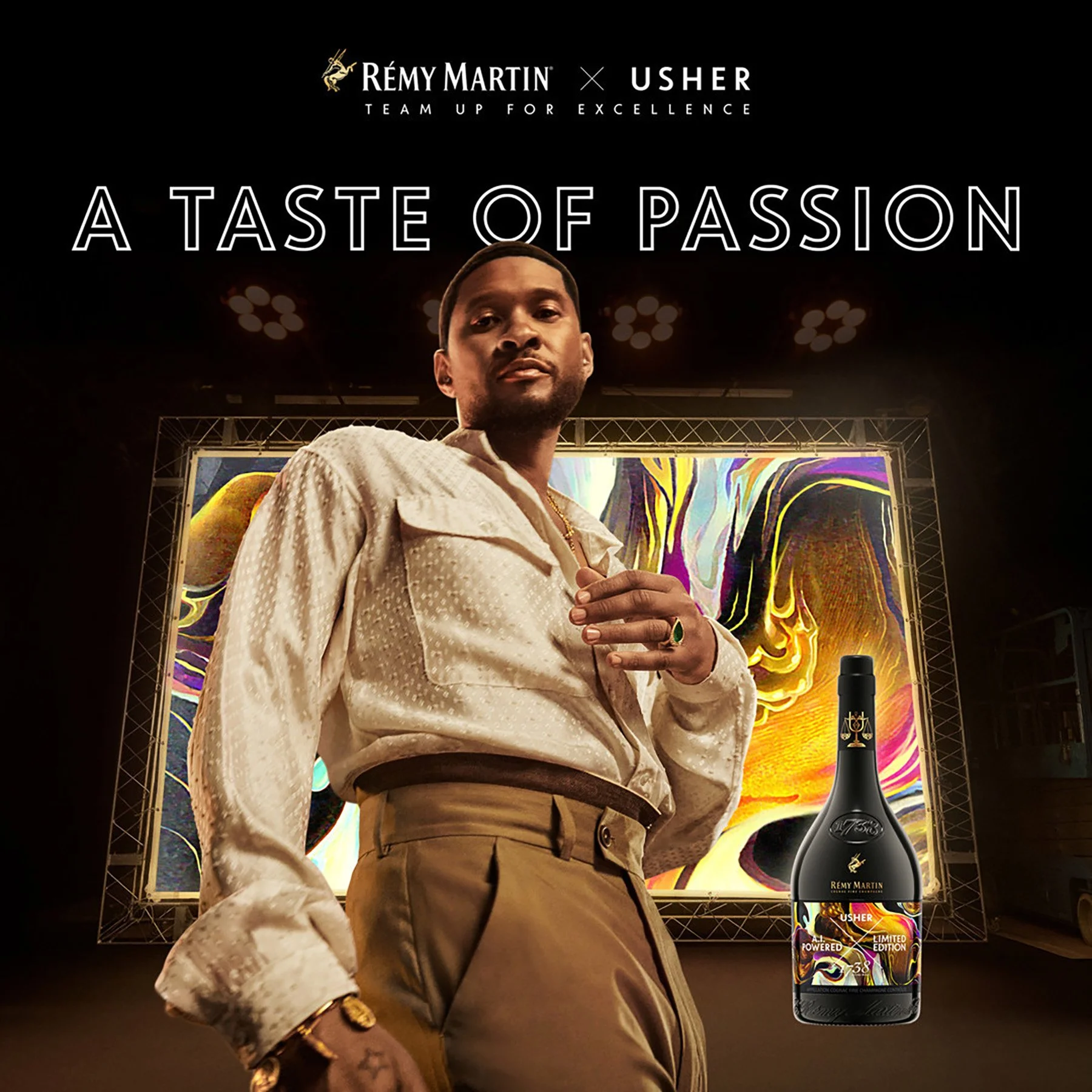 A Rémy Martin ad featuring R&B artist Usher