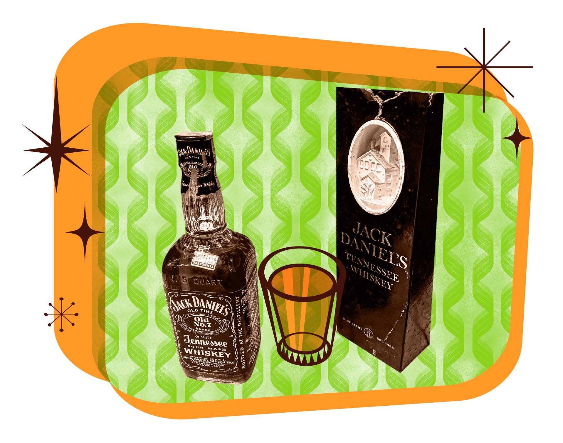 BOTTLE PRESENTER - JACK DANIELS LOCK BOX - CUSTOM LOGO