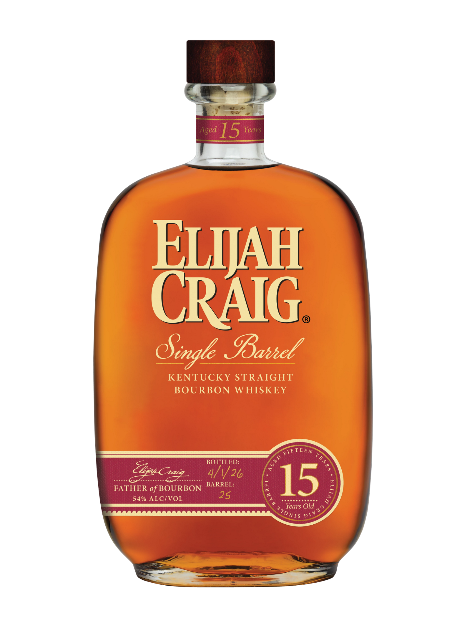 Elijah Craig 15-Year-Old Single Barrel