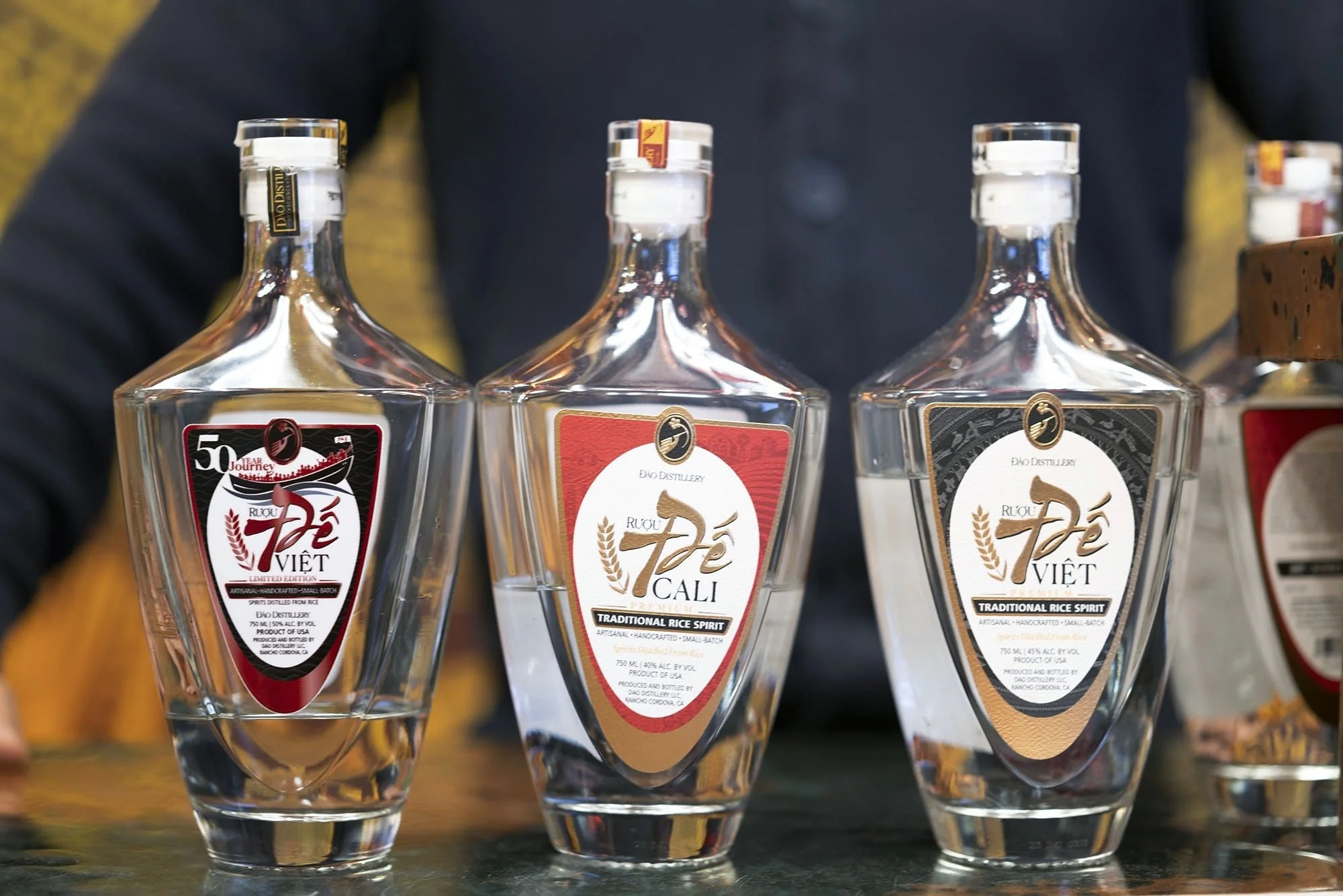 Bottlings on offer at Dao Distillery