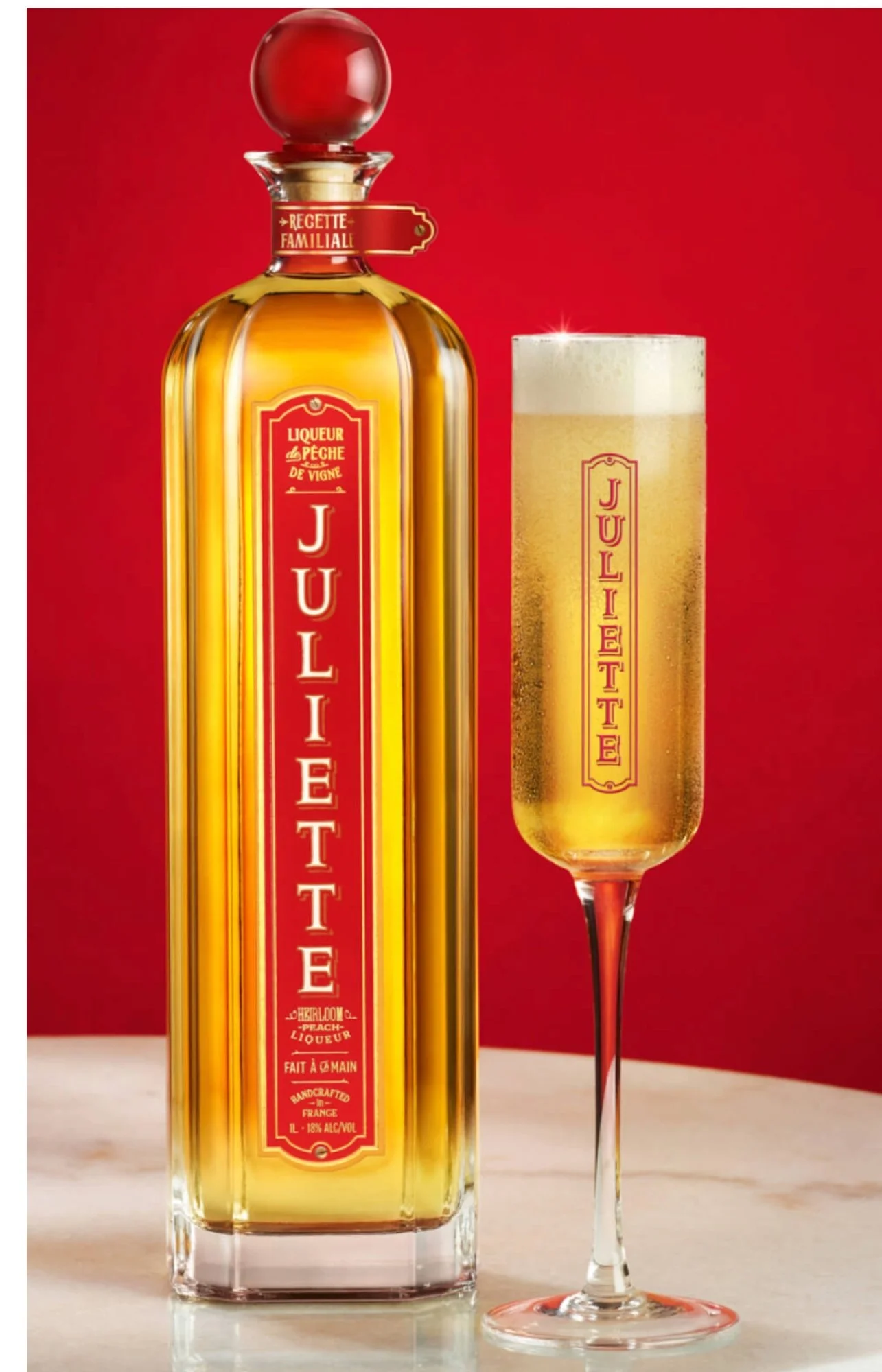 Juliette bottle and cocktail