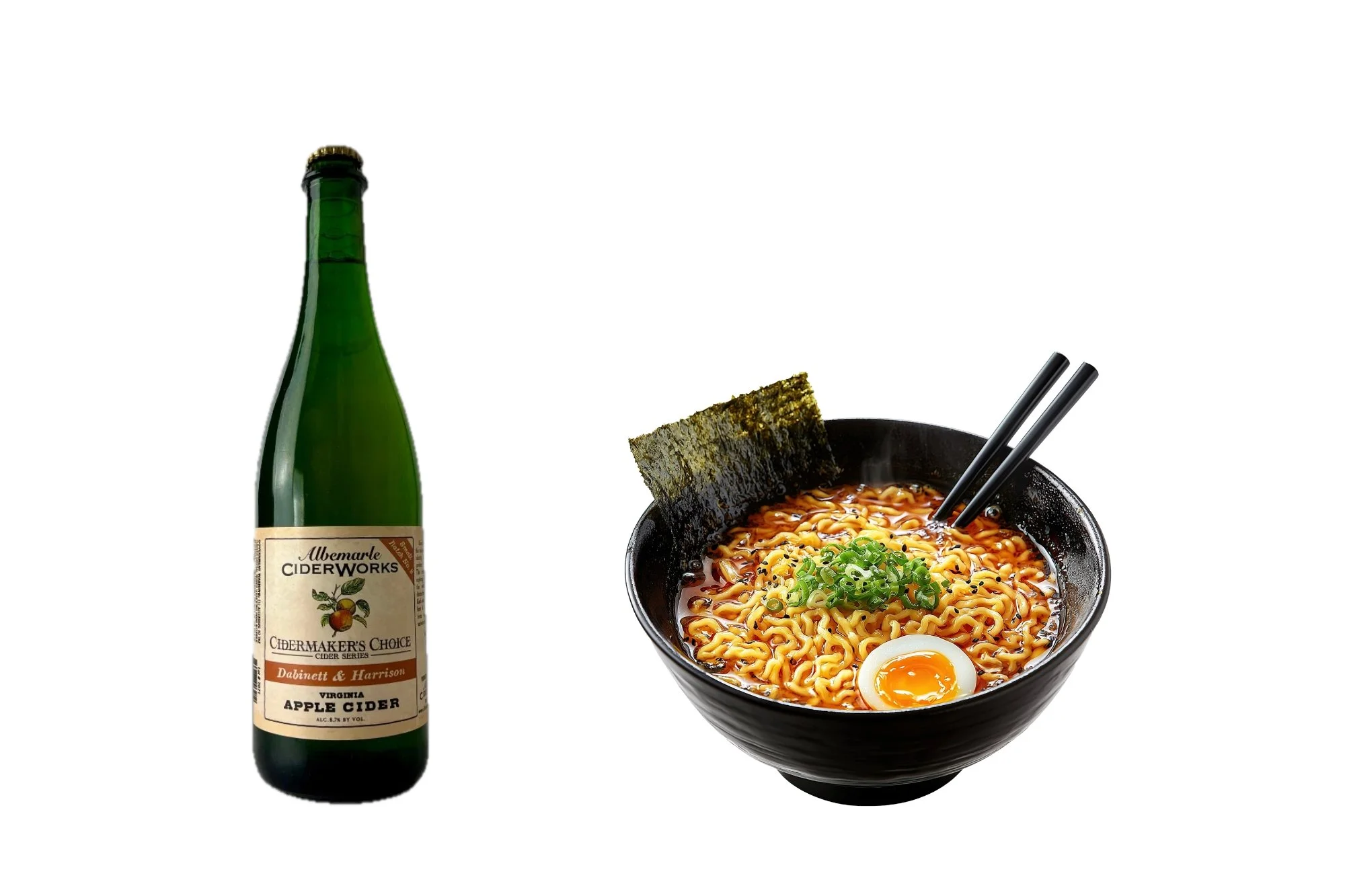 Cider and ramen
