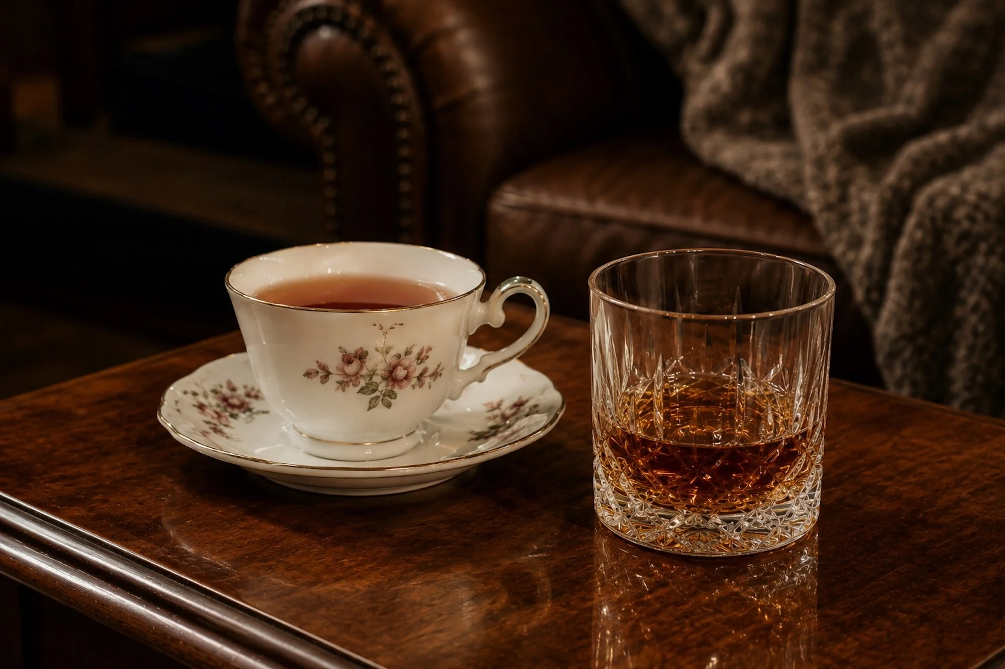 Tea and whiskey