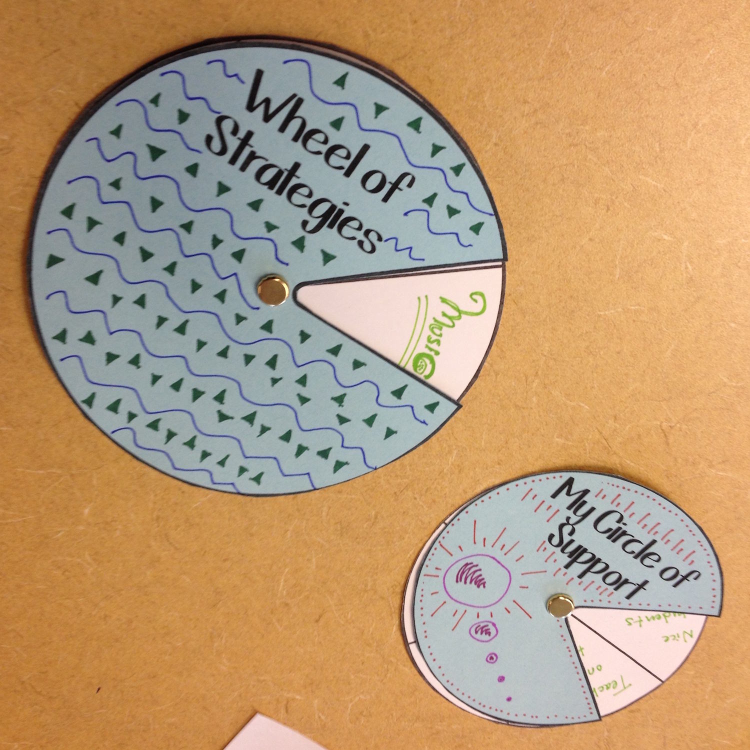 teacher circle wheel of strategies activity