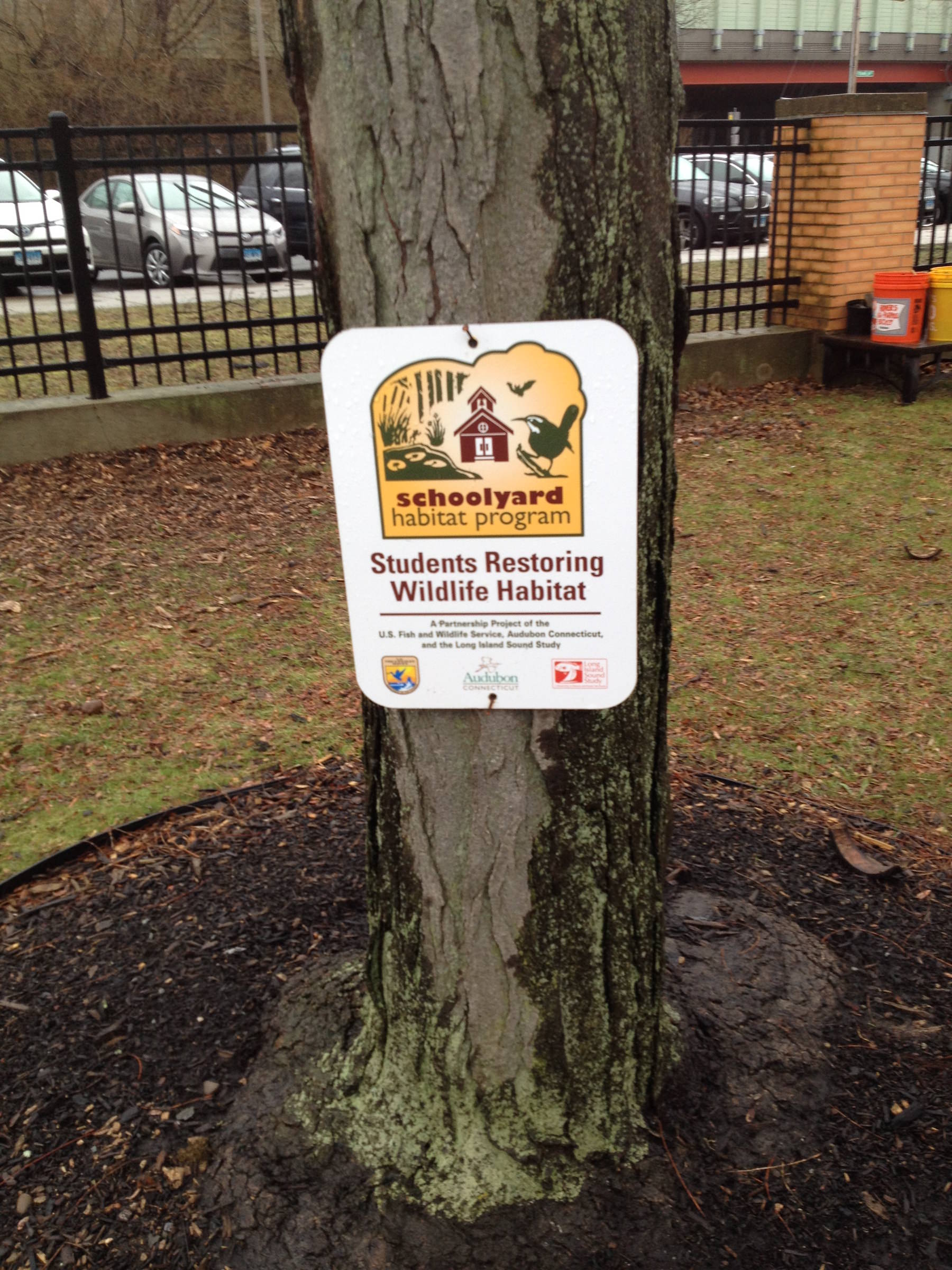 Conte West Hills Schoolyard Habitat Sign