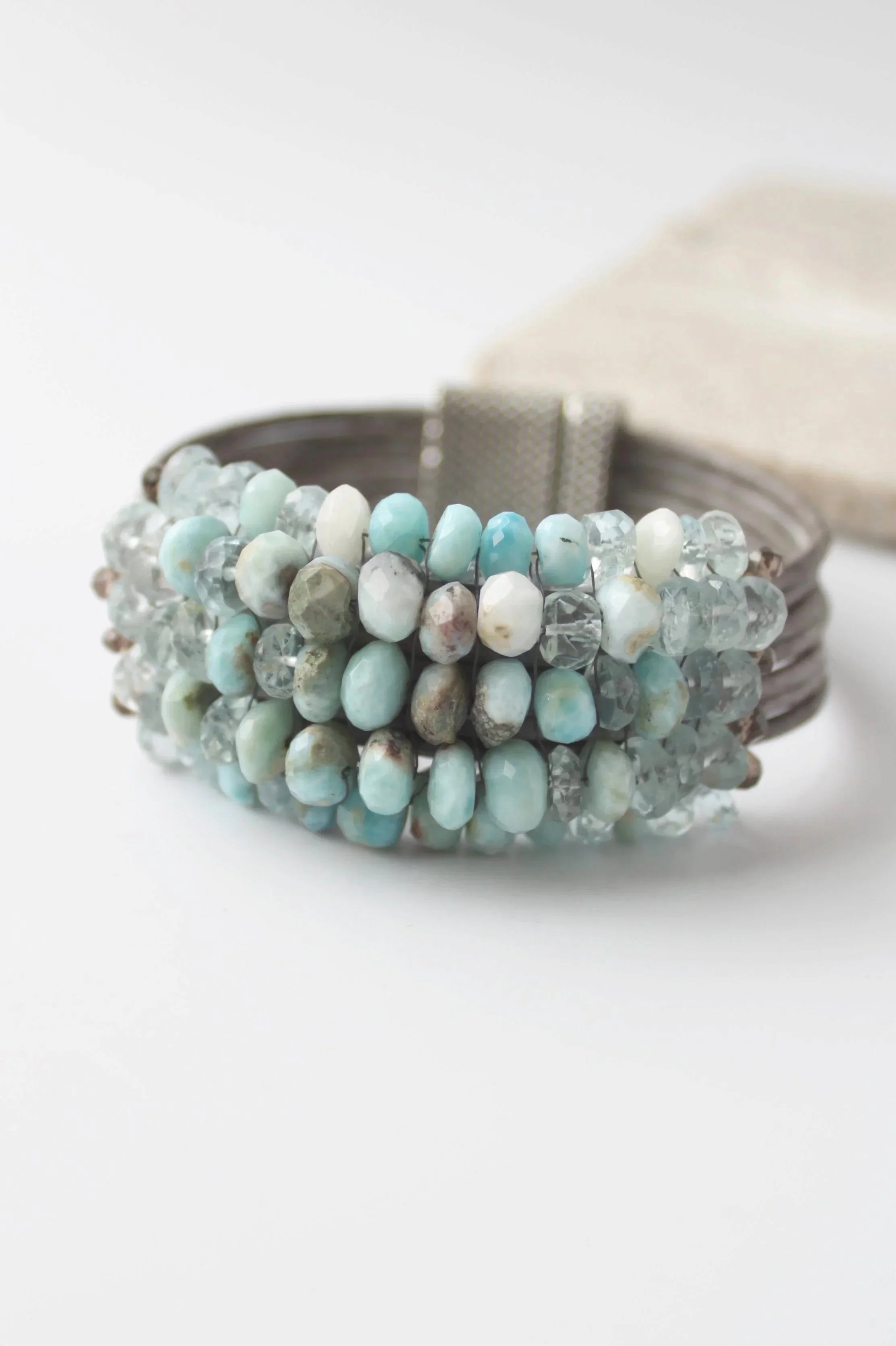Martell Studio Larimar and Blue Topaz Bracelet