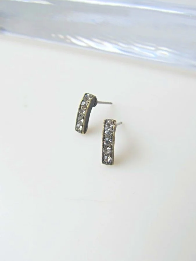 Rebel Designs Mini Pave Bar Earring