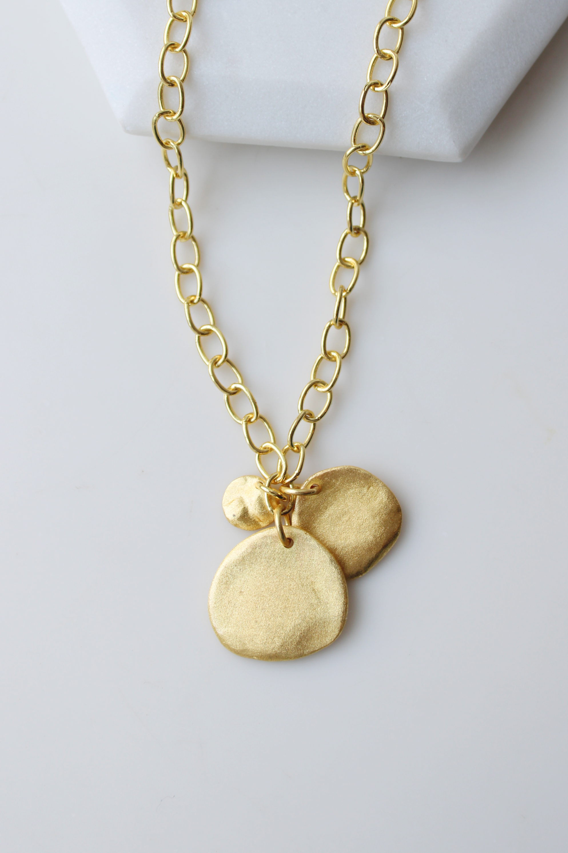 Marcia Moran Organic April 3 Coin Necklace