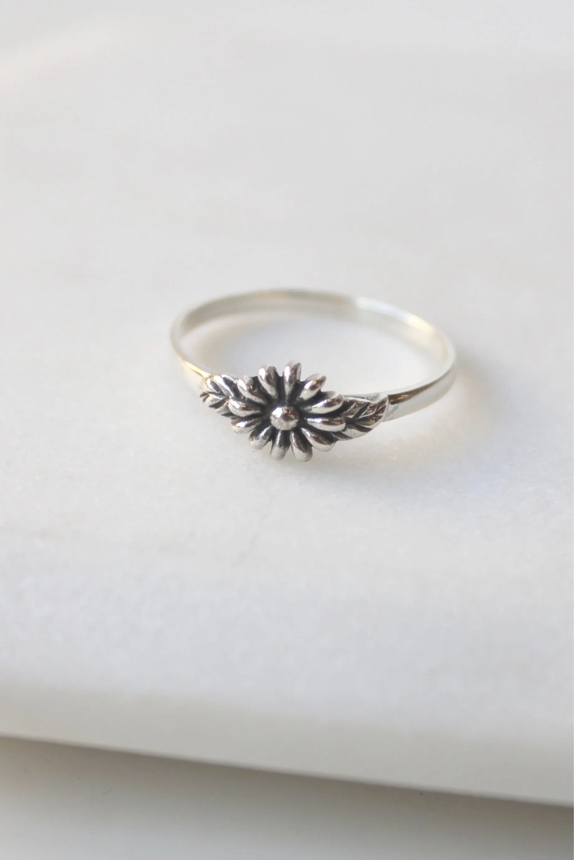 Sterling Silver Simply Sweet Flower Ring