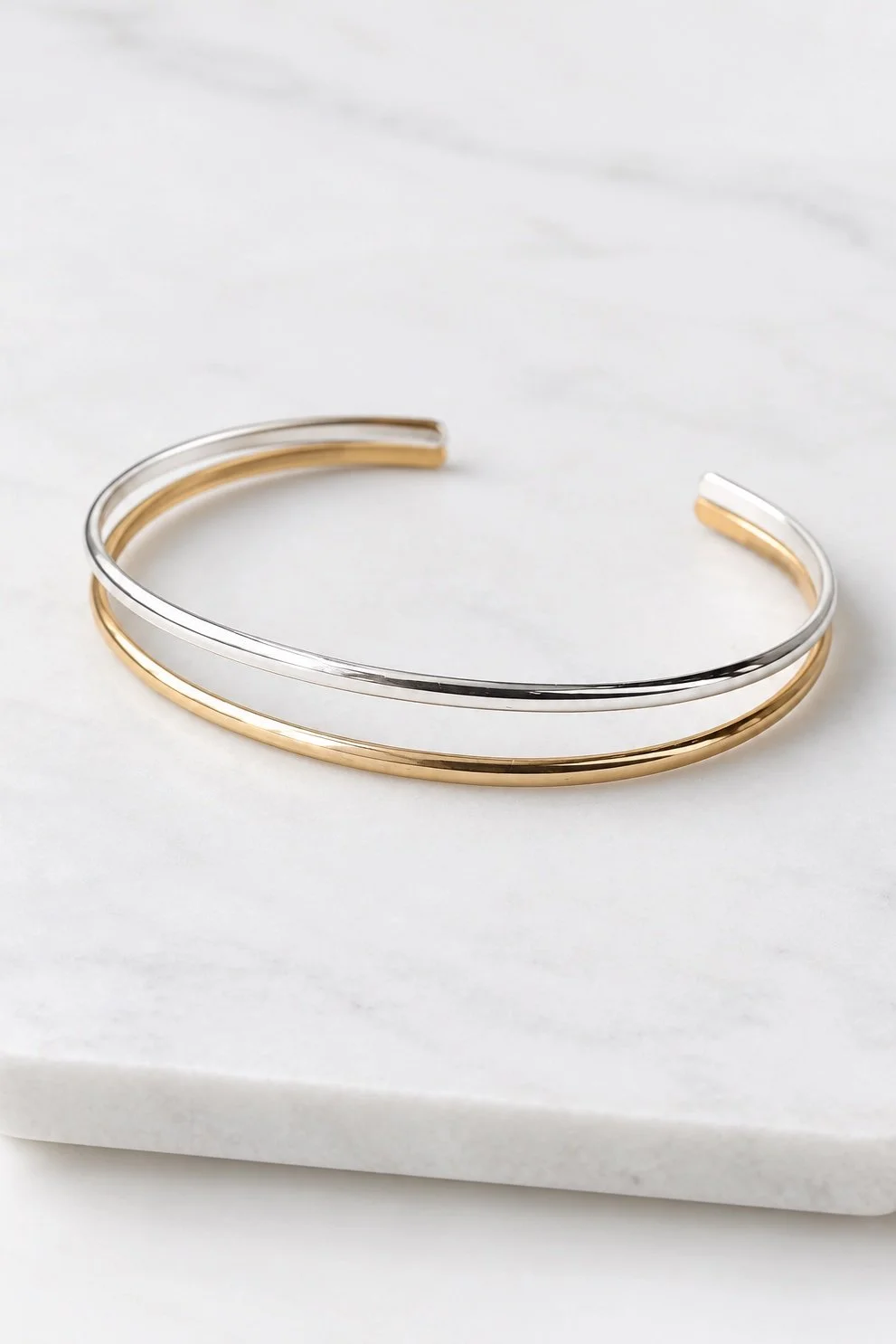 Two-Tone Double-Strand Cuff on Marble.jpg