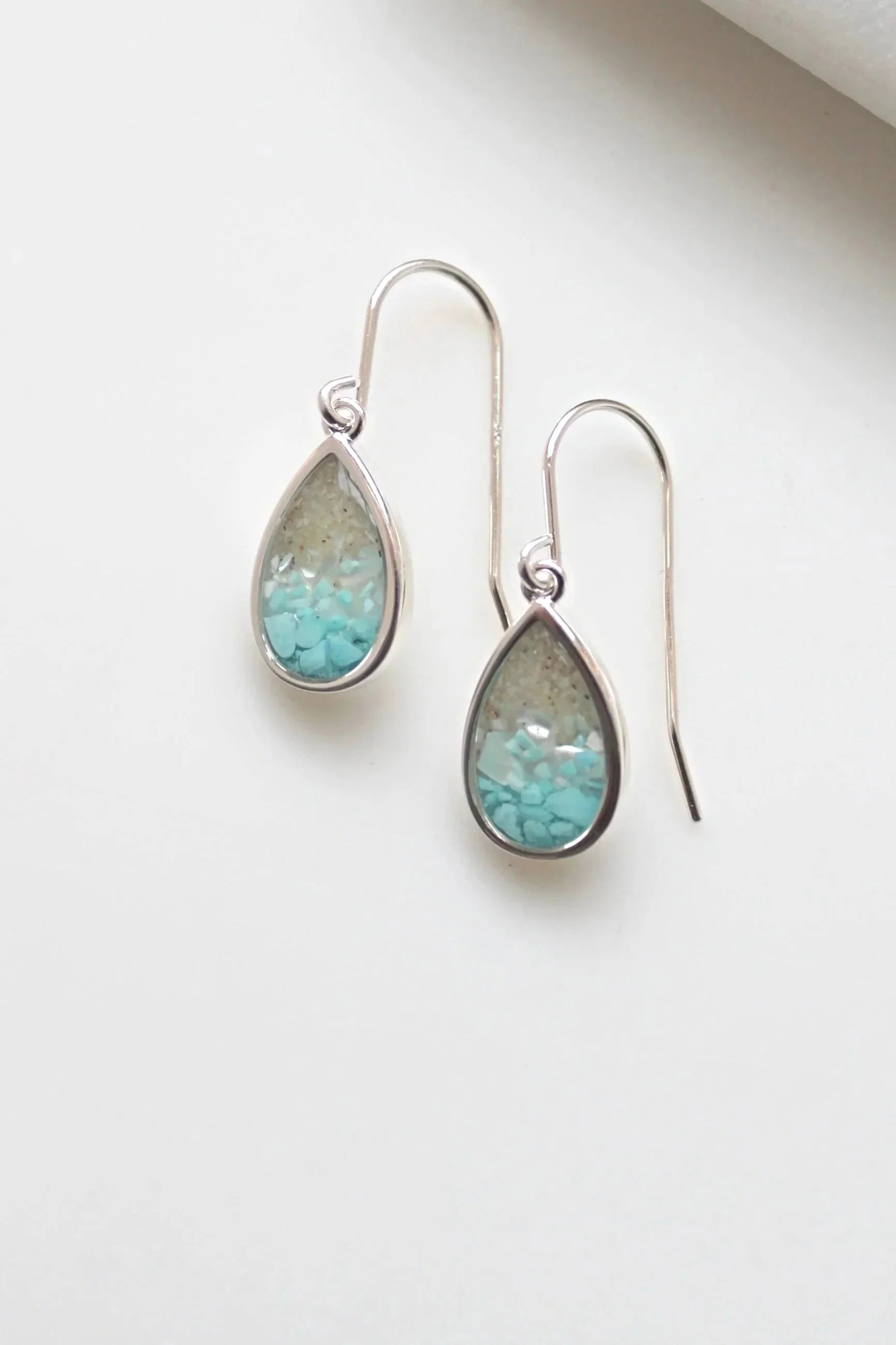 Dune Sand Teardrop Earrings- Ocean Gradient