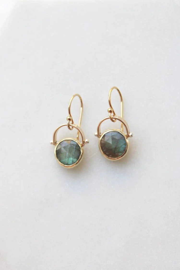 Lulu Designs Dipsea Petite Earrings Labradorite