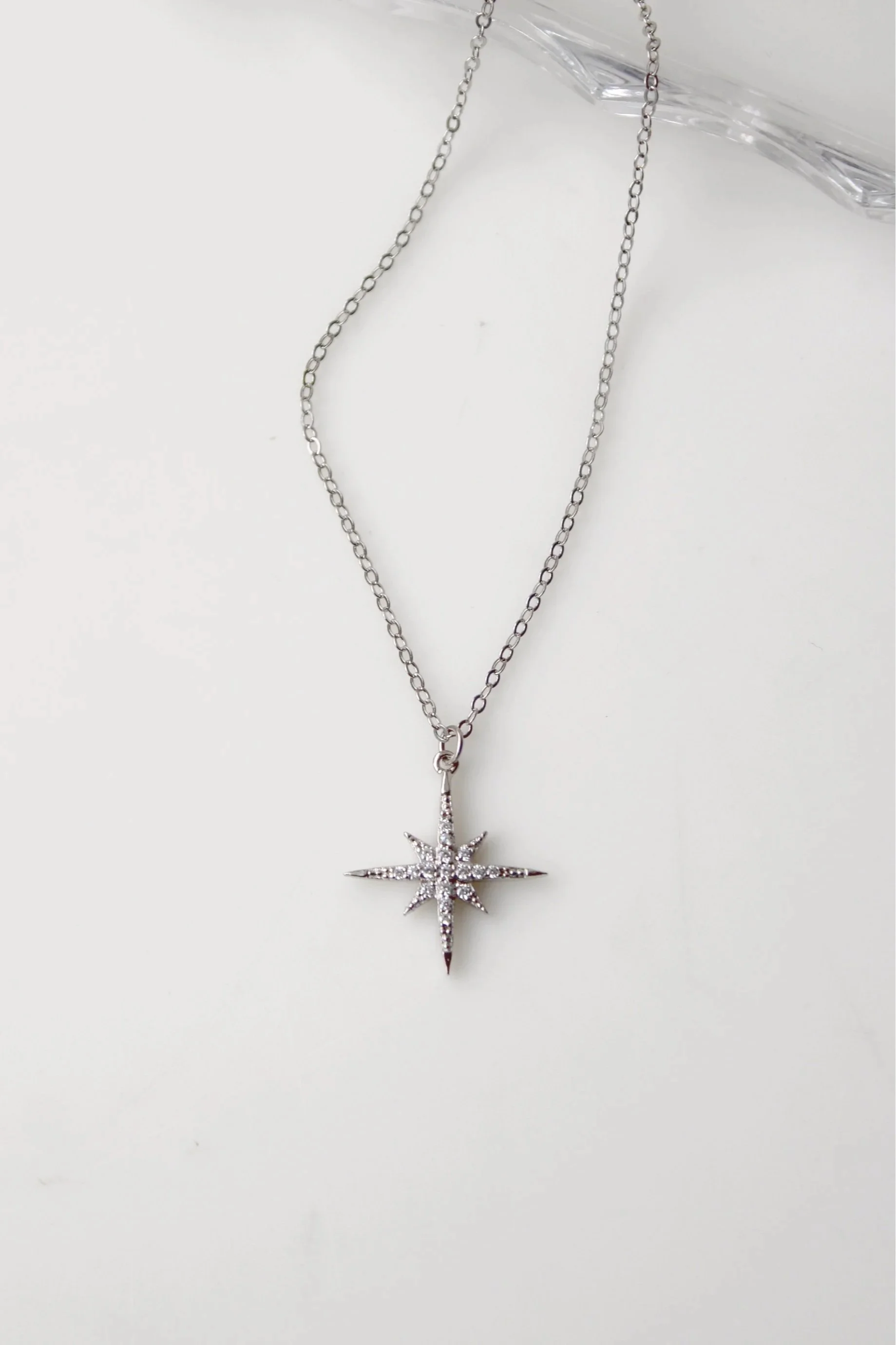 North Star Necklace Sterling Silver