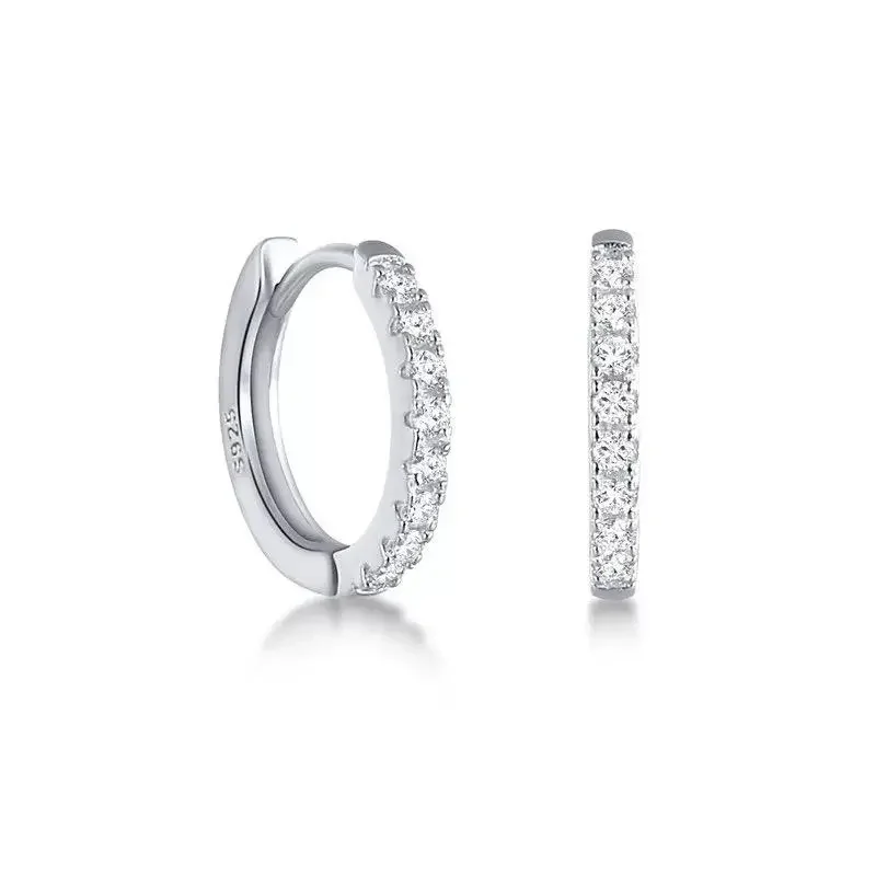 Sahira Jewelry Design Pave Huggies Gold or Silver