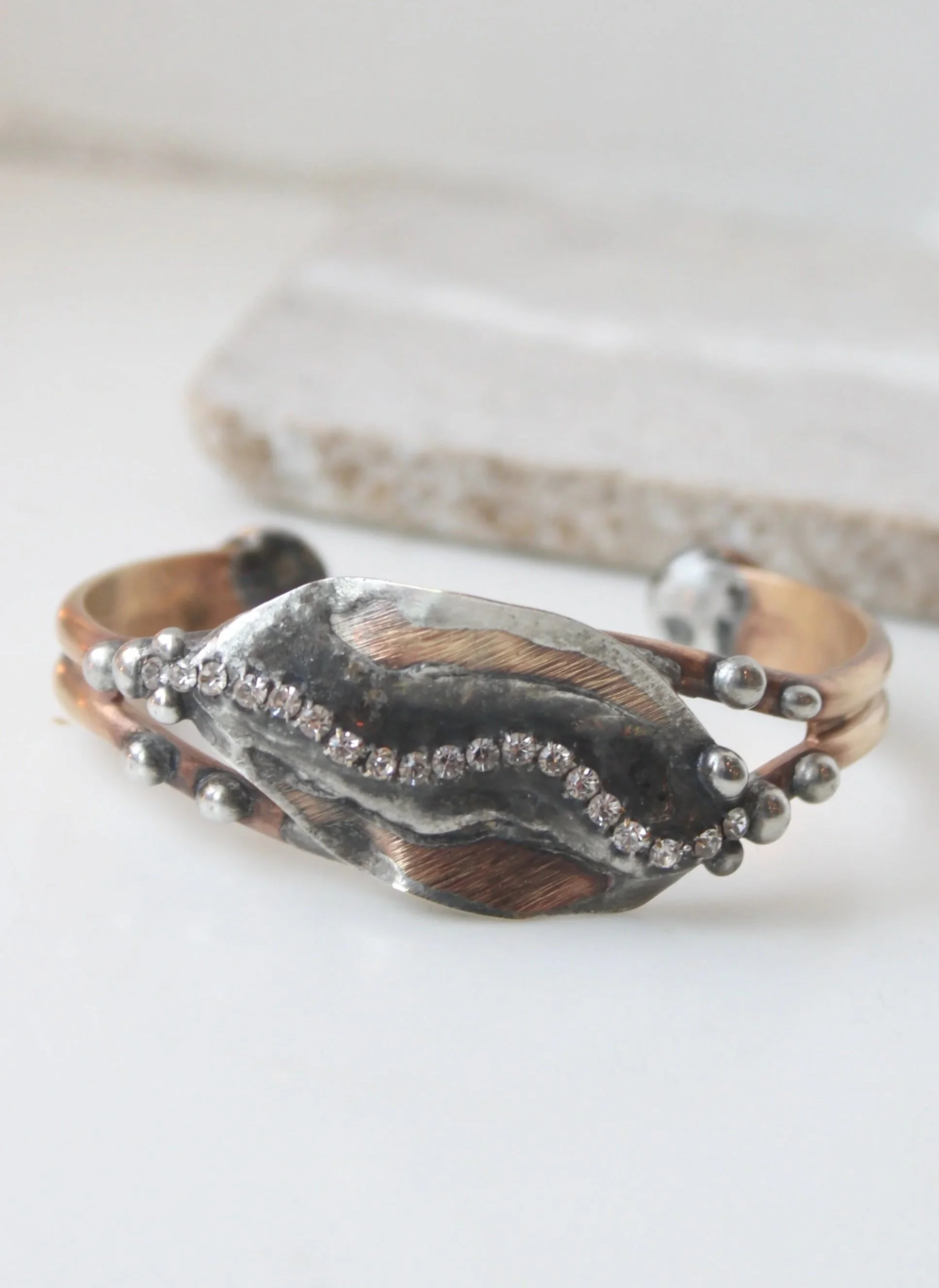 Mikal Winn Leaf Cuff Bracelet