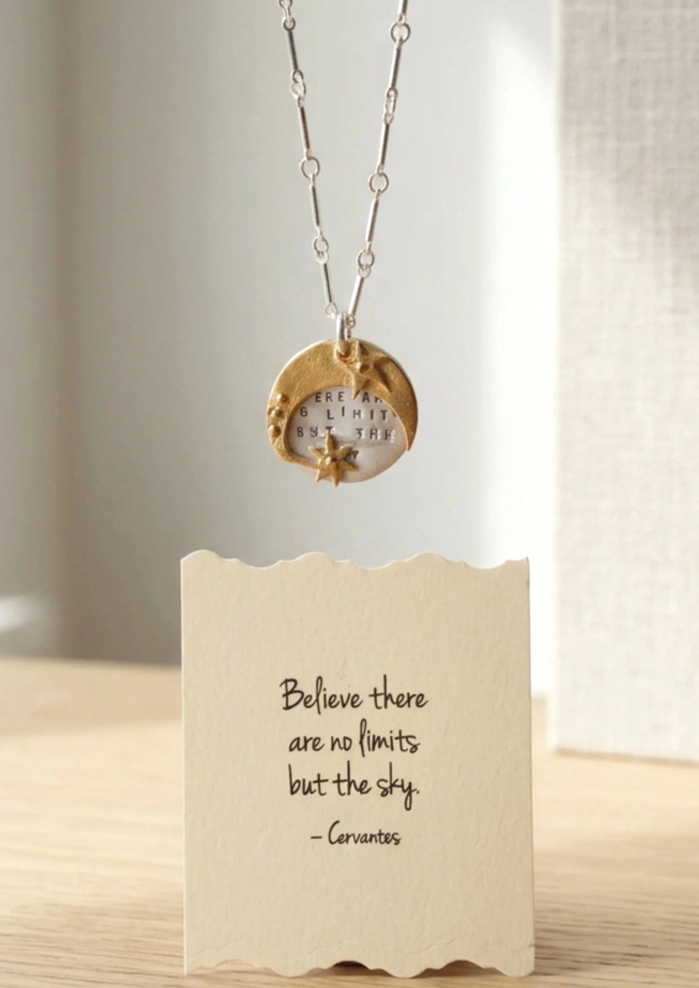 Kathy Bransfield Believe There Are No Limits But The Sky Necklace