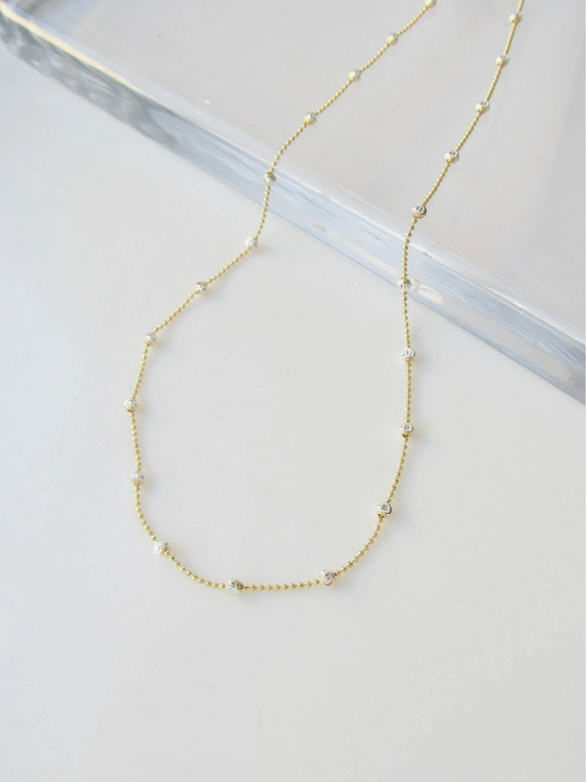 Mixed Metal Celestial Sparkle Necklace