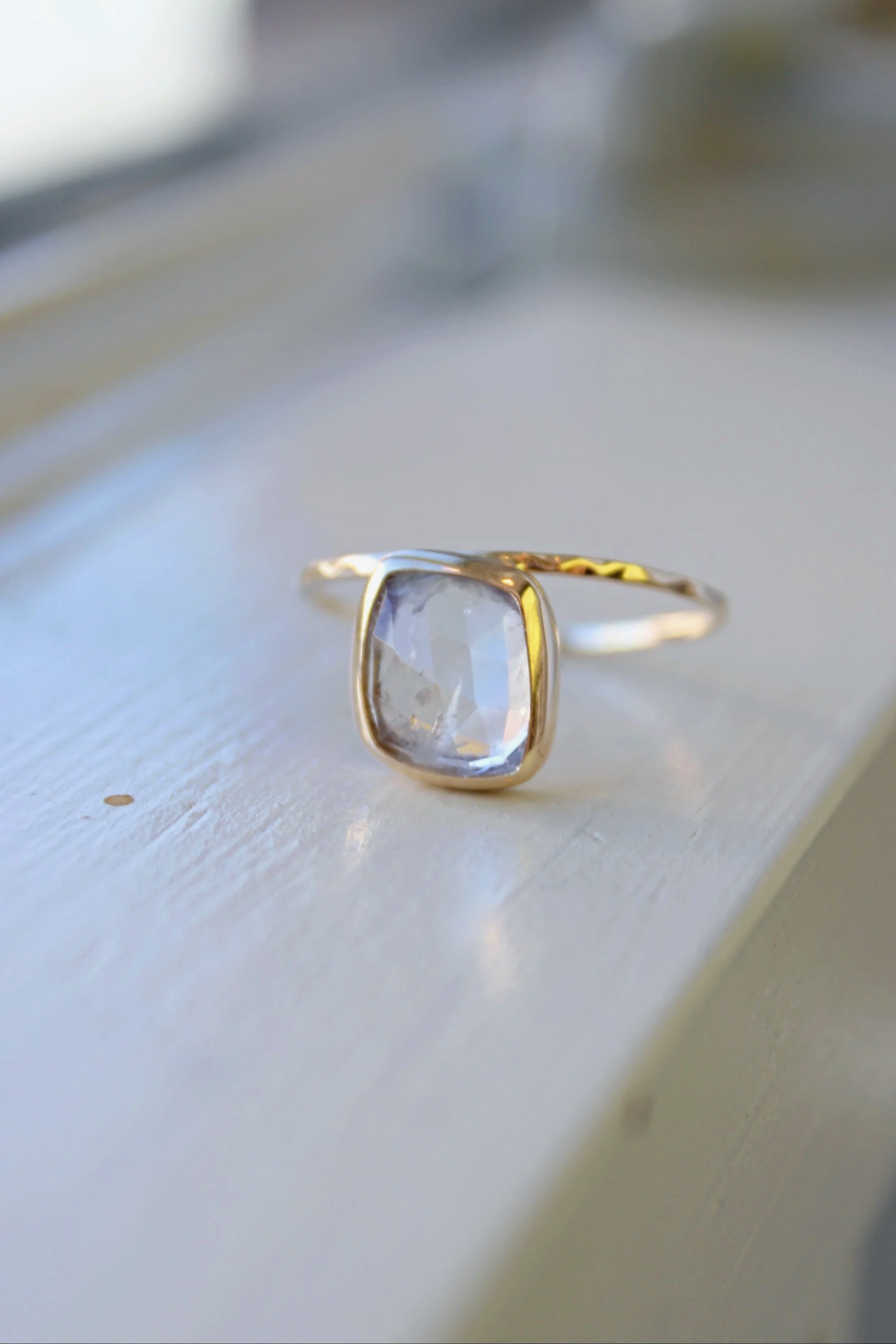 Chan Luu 14k Gold  Moonstone Cliff Ring