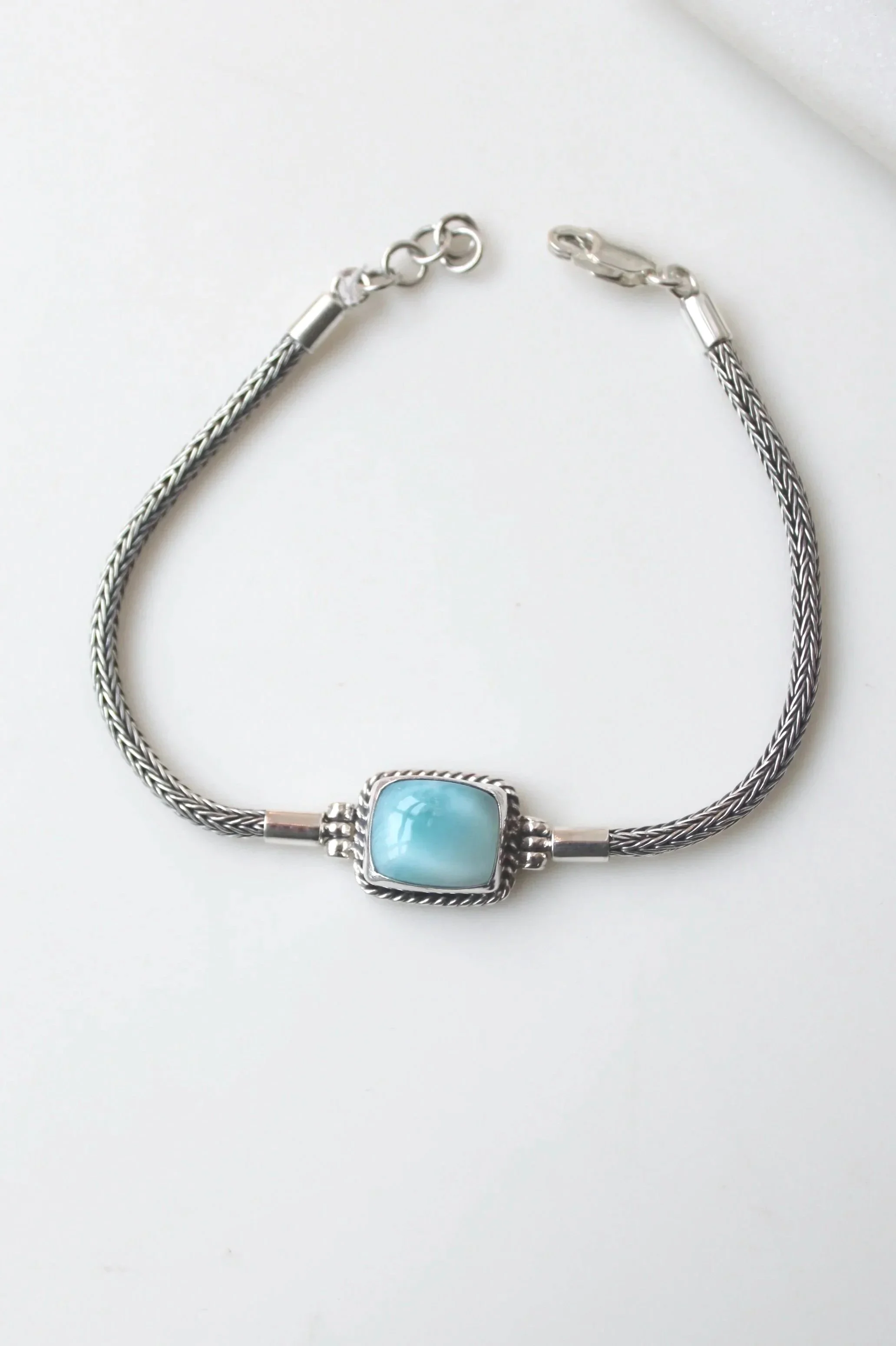 Sterling Silver Larimar Bracelet