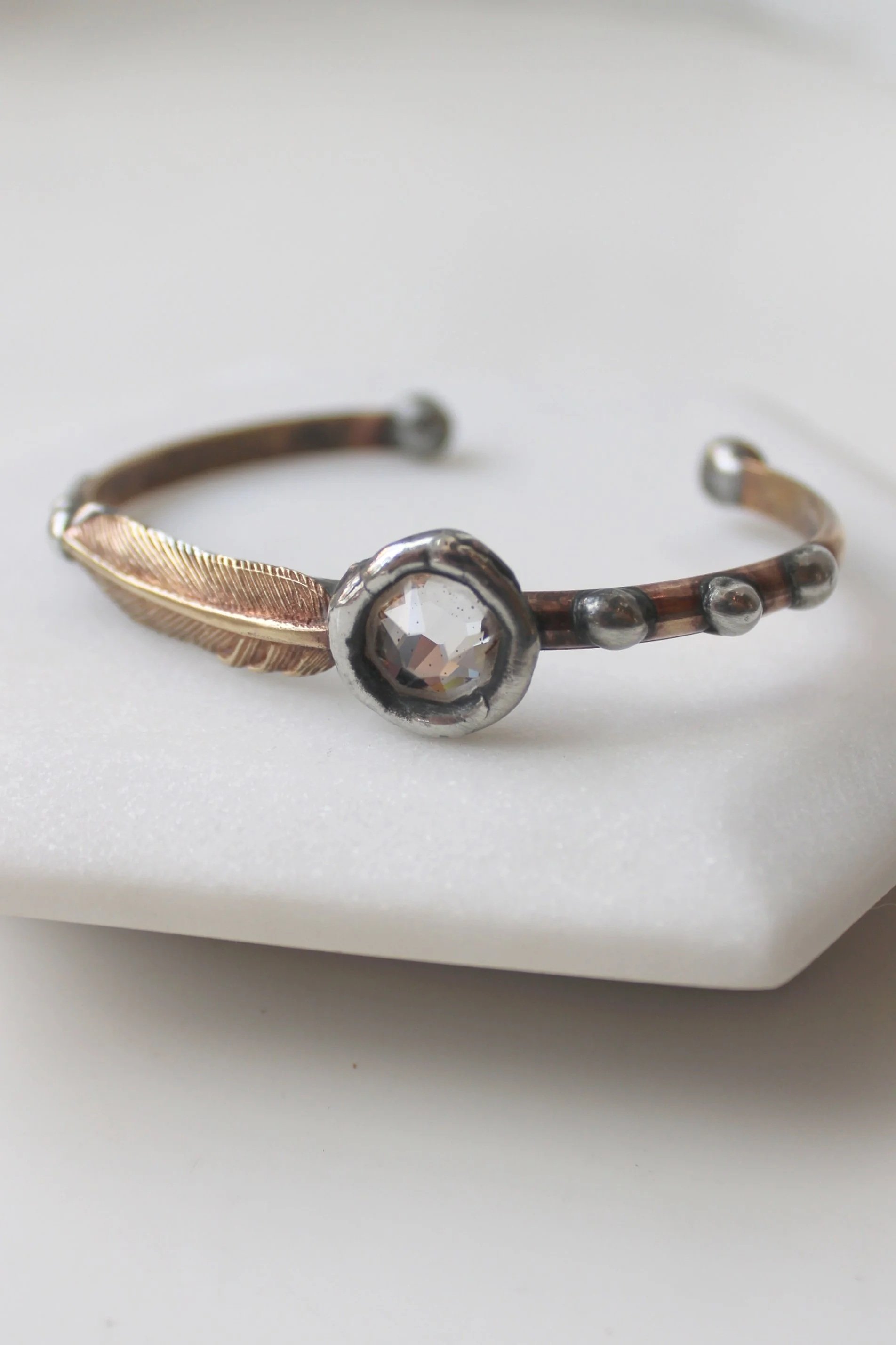 IMG_2495.jpg Mikal Winn Feather Cuff Bracelet