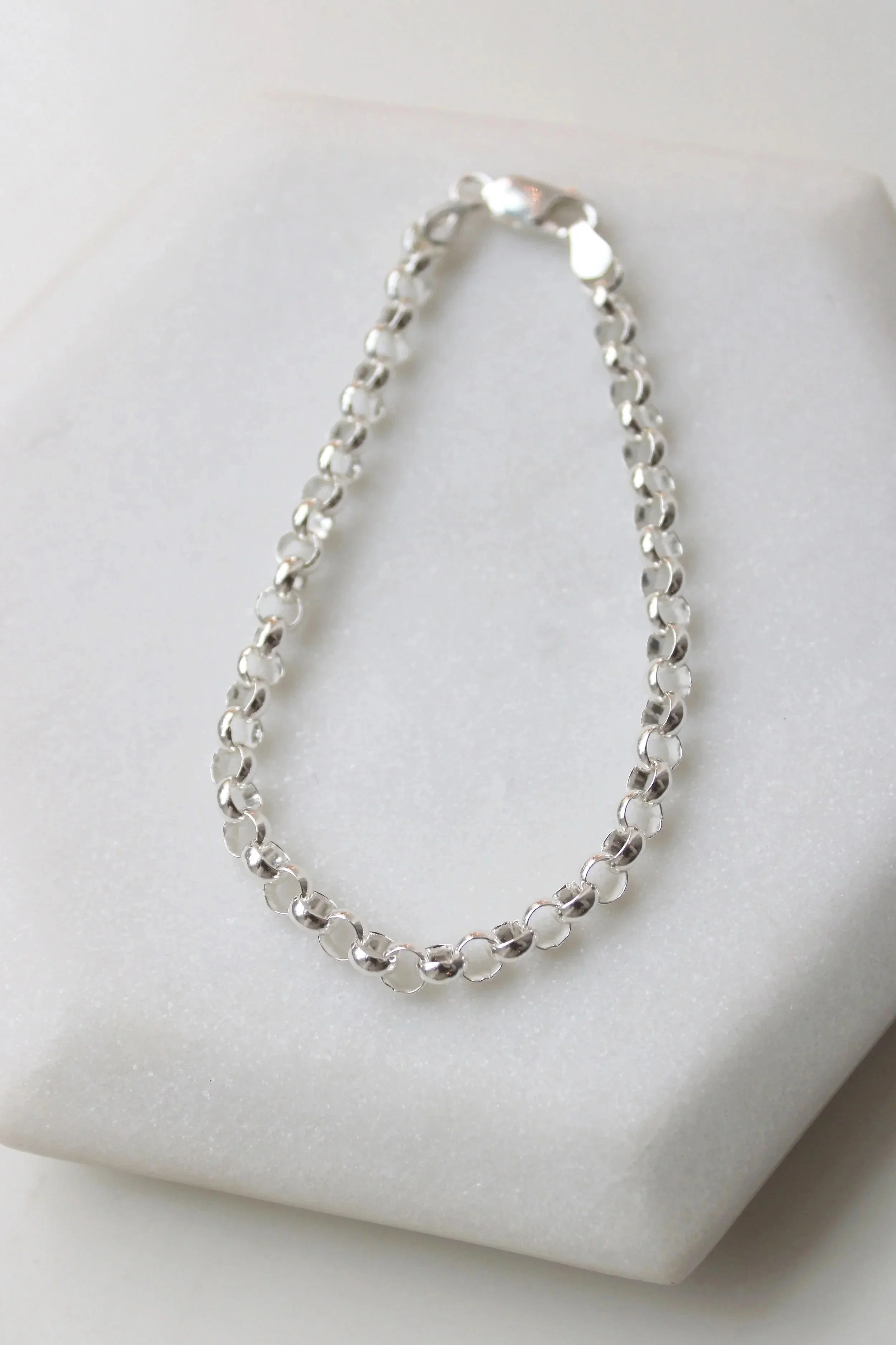Sterling Silver Rolo Bracelet