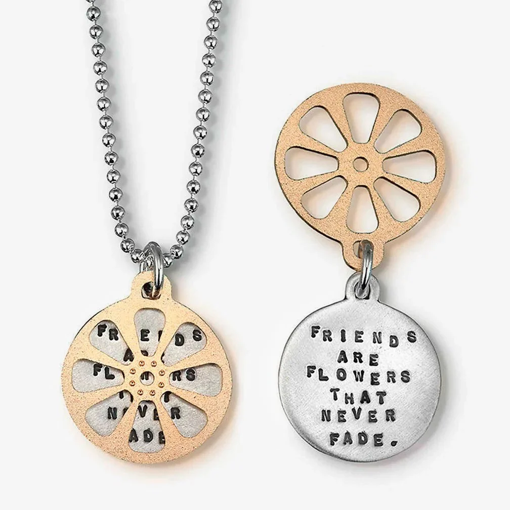 KathyBransfieldJewelry.QuoteNecklace.TwirlyFlower.FriendsAreFlowers.jpg