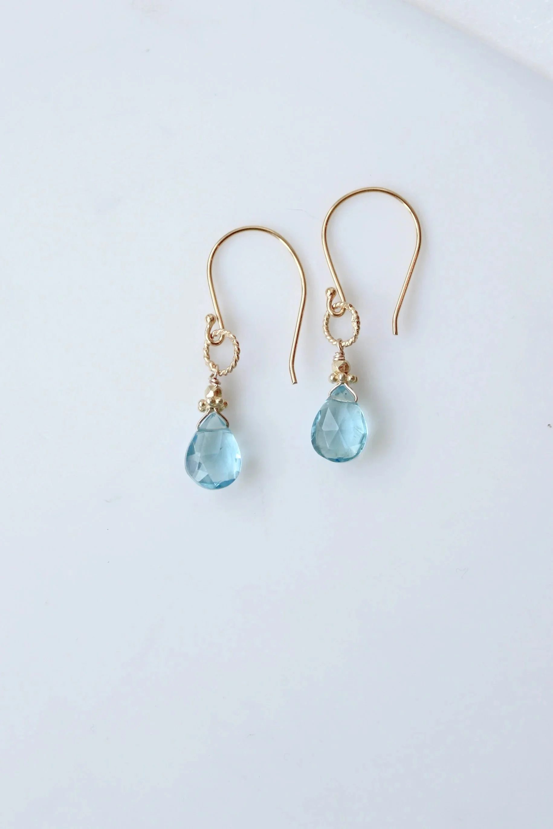 Alicia Van Fleteran Jewelry Swiss Blue Quartz Earring