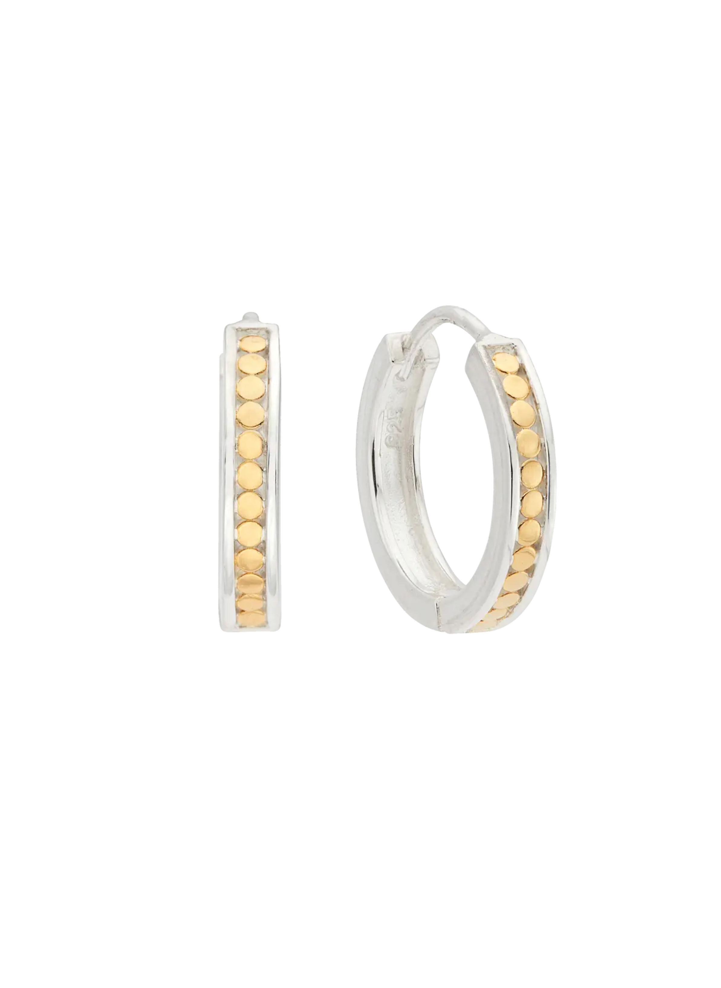 Anna Beck Classic Small Hinge Reversible Hoop Earrings
