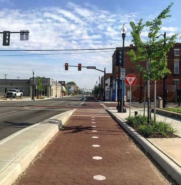 North Main Street at Franklin Street intersection.