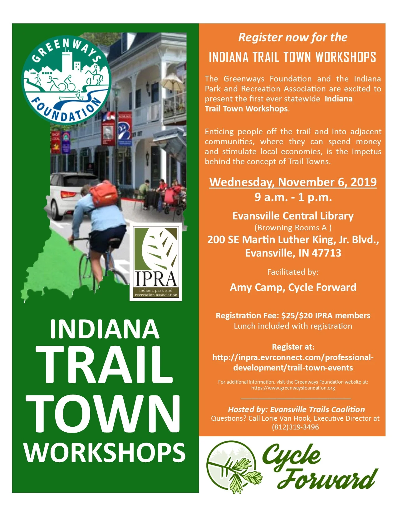 Indiana Trail Towns Workshops Coming to Evansville