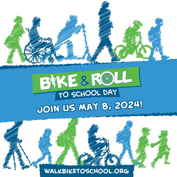 Join us in celebrating Bike and Roll to School Day this Wednesday, May 8th! ETC will be joining Caze Elementary School in celebration!

Bike &amp; Roll to School Day invites participants to celebrate the joy of active commuting while building a sense
