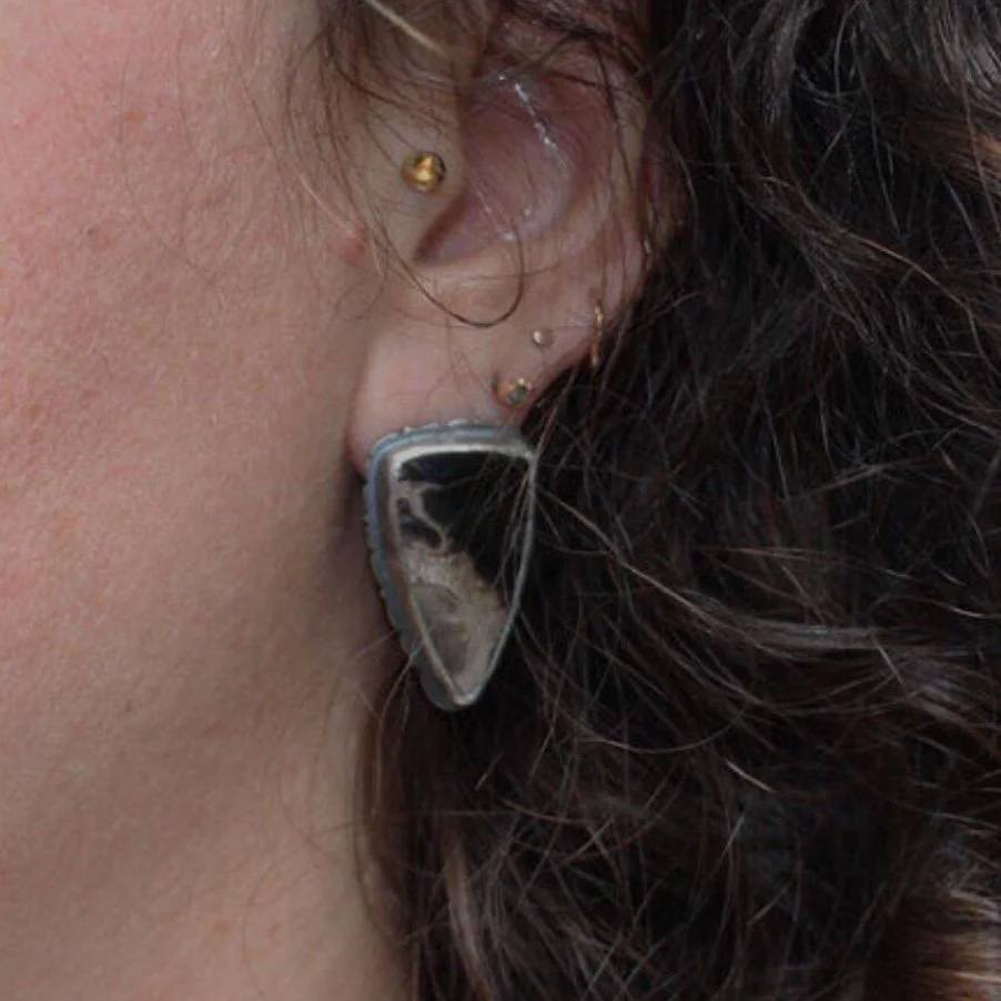 Feral Blue Fossil Palm Root Studs.jpeg