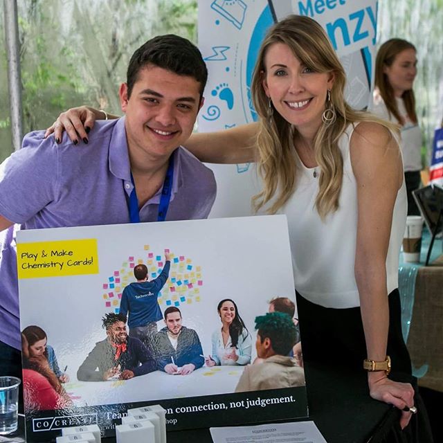 Oh hey 👋🏼 there!! This is Jonah &amp; Kristin displaying and chitchatting during Philly Tech Week 2018. We met so many people who get it - who agree that the relationships they have with their colleagues are critical to their success. The chats hav