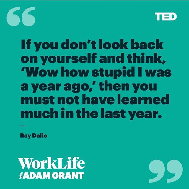 We dig this 👏. And have been listening to this #podcast. Highly recommend.
.
#adamgrant #worklifepodcast #worklife #ted #raydalio #raydalioprinciples