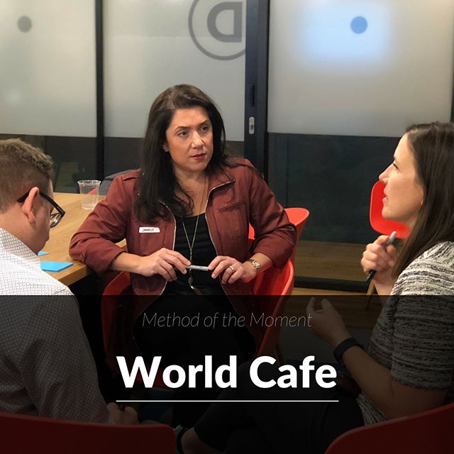 Have you heard of &ldquo;World Cafe&rdquo; ☕️? Coffee not necessary (but appreciated). World Cafe is an awesome method for facilitating large group conversations. Break everyone out at small round tables and allow members to move from table to table 