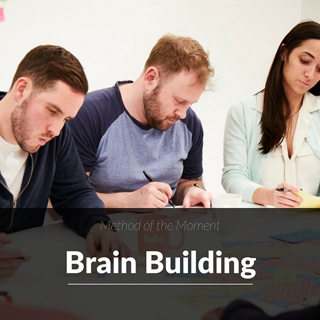 Use #brainbuilding to build a bunch of ideas FAST. It&rsquo;s also a fun and effective activity for your team. Grab some paper and get everyone writing! After a few minutes, pass your writing on and go heads down again. It&rsquo;s the building on top