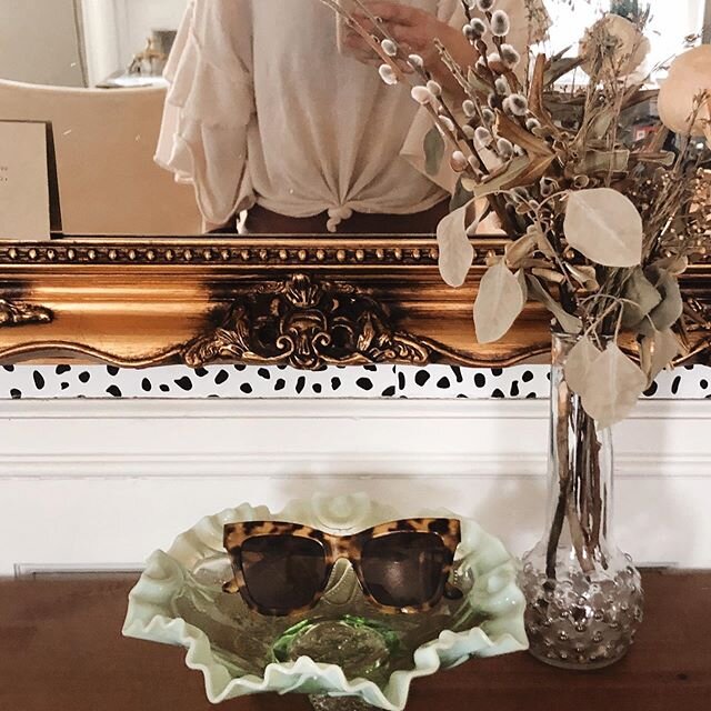 Self isolation still life. Wearing my @girlfriend set pretty much every day, loving my thrifted @freepeople shirt, and my @urbanoutfitters sunnies that my mom got me for my birthday. I&rsquo;m leaning towards everything easy, comfy, and breezy these 