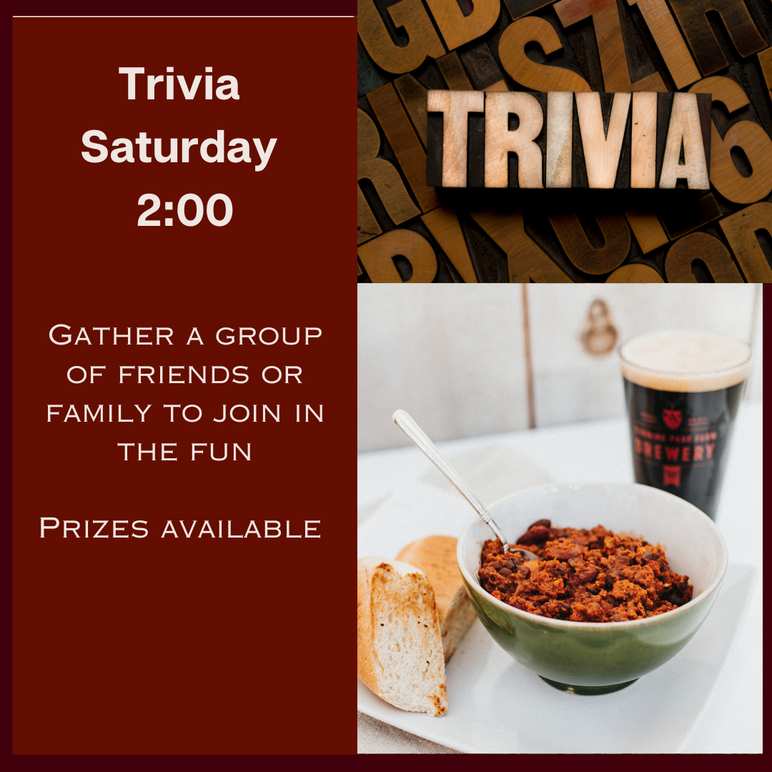 Trivia May 30th at 2:00