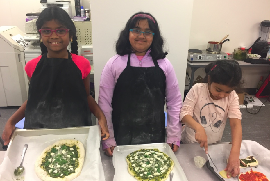 Beautiful PESTO pizzas ready to head into the oven :)