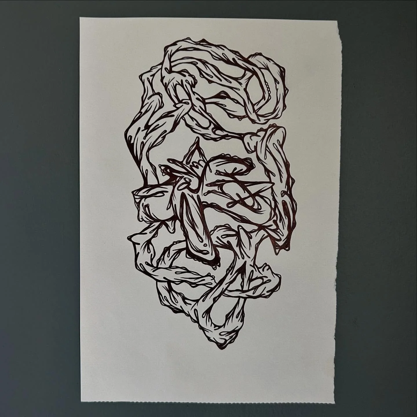 Available for purchase. &ldquo;She&rsquo;s Starting to Believe in Climate Change&rdquo; ink on 5.5&rdquo; x 8&rdquo; paper. Great starter piece for your collection! #buyoriginalart #saicalumni #tracygjones