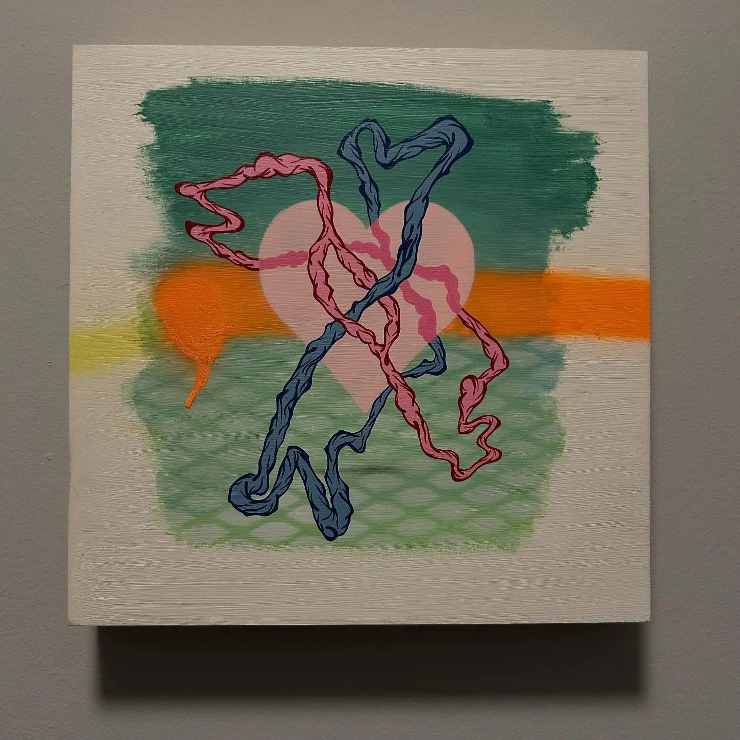 Two of my &ldquo;100 HEARTS PROJECT&rdquo; paintings will be in the 10&rdquo; X 10&rdquo; group show next month in Wicker Park @jacksonjunge gallery! Come hang at the opening reception with me on Friday, November 7 from 6-10pm. &ldquo;Love at the Int