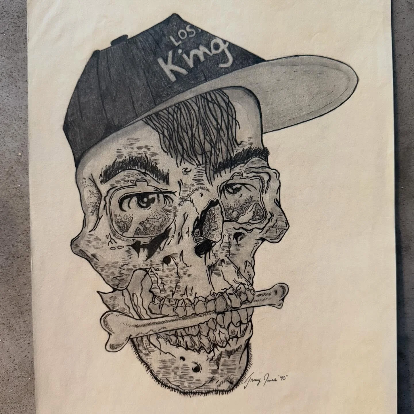 I found this drawing in my attic that I did 36 years ago in high school while putting away the Christmas decorations last weekend.